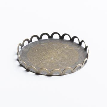 2 x Cabochon houder setting – Rond tray Ø 25 mm – Antie, Hobby en Vrije tijd, Kralen en Sieraden maken, Ophalen of Verzenden, Nieuw