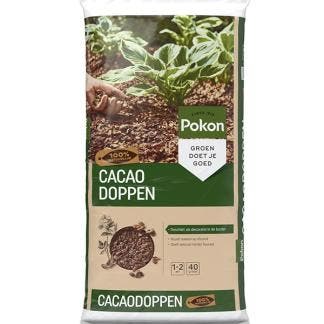 Cacaodoppen | Pokon | 40 liter (Natuurlijk), Tuin en Terras, Verzenden