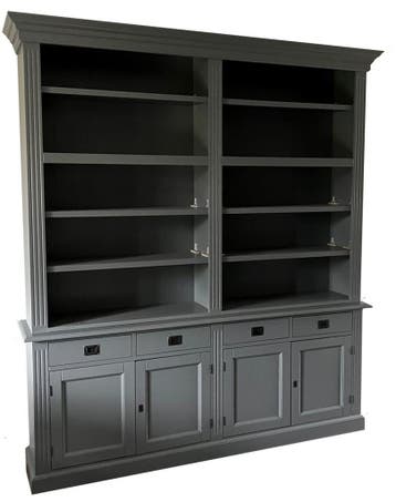 Boekenkast grijs Groessen 200 x 240cm, Ophalen of Verzenden, Nieuw