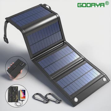Opvouwbaar Zonnepaneel 100W - Draagbare Powerbank Oplader me, Verzenden, Nieuw
