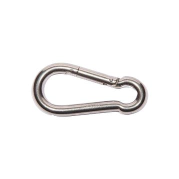 Nesling Karabijnhaak 8 x 80mm RVS - Schaduwdoek, Nieuw