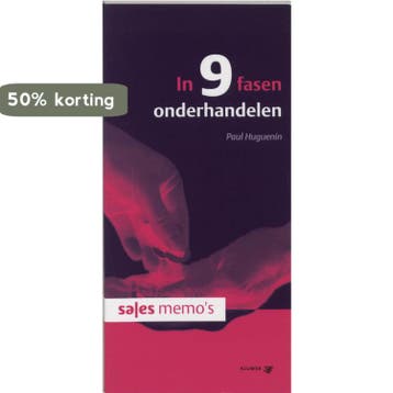 In 9 fasen onderhandelen / Sales memos - P. Huguenin, Verzenden, Zo goed als nieuw, P. Huguenin