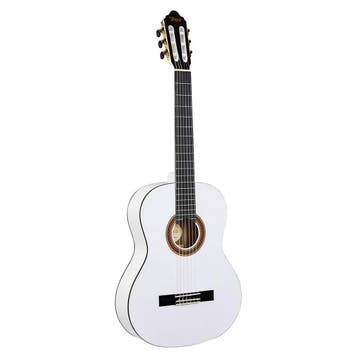 Valencia VC103WT Klassieke Gitaar 3/4 Wit Hoogglans, Ophalen of Verzenden, Nieuw