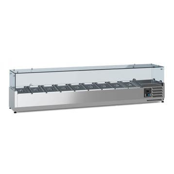 Ecofrost Opzetkoelvitrine 9x 1/3 GN | RVS | 2000mm, Ophalen of Verzenden, Nieuw