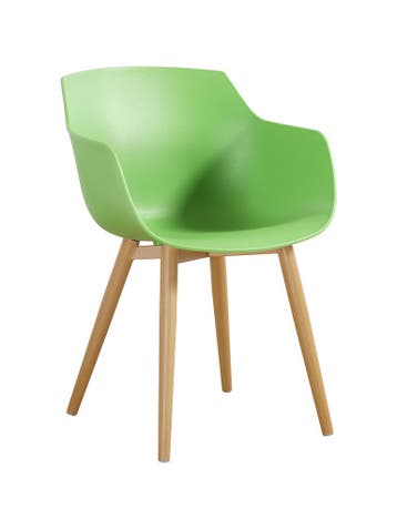 Stoel Alexia - Lichtgroen / Houtlook - Kunsstof - G-Line, Verzenden, Nieuw in verpakking
