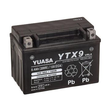 Yuasa AGM YTX9 / 102564 accu 12V, 8Ah, 135A, origineel, Motoren, Verzenden, Nieuw
