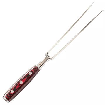 Yaxell Super Gou Vleesvork 16 cm – 161 Lagen Damaststaal.., Ophalen of Verzenden, Nieuw