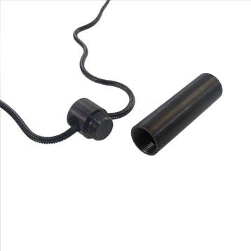 Ashanger, Assieraad, Asketting, Herenketting buis zwart, Nieuw