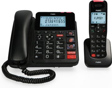 Huistelefoon senioren - Senioren telefoon - Vaste lijn - Zwa, Verzenden, Zo goed als nieuw