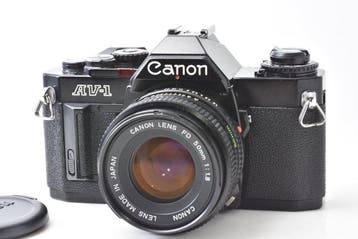 Canon AV-1 black + new FD 1,8/50mm | Single lens reflex, Nieuw