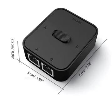 2-Poort RJ45 Netwerk Switch 1000Mbps Gigabit, Verzenden, Nieuw