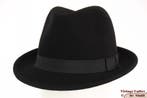 Heren gleufhoed zwart vilt 56, 57, 58 en 59 Nieuw, Ophalen of Verzenden, Nieuw, Hawkins, Hoed