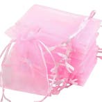 10 organza zakjes wit, Verzenden, Nieuw