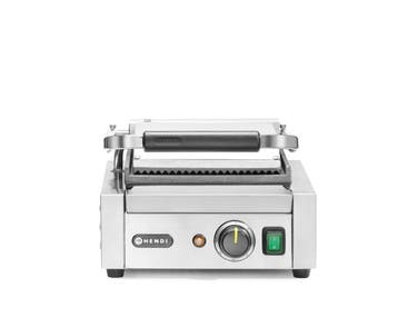 Contactgrill - Enkel, Hendi, Boven Geribd, Onder Glad, 230v/, Ophalen of Verzenden, Nieuw in verpakking