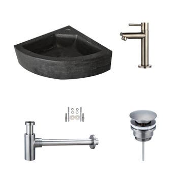 Sani Royal Fonteinset Hardstenen Corner met Kraan,, Nieuw