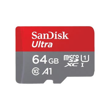 Sandisk Ultra 64GB microSDXC 140 mb/s UHS-I met garantie, Ophalen of Verzenden, Gebruikt