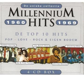 MILLENNIUM HITS 1960-1969 ( 4 cd box ), Verzenden, Nieuw in verpakking