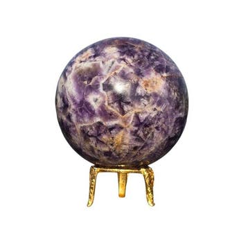 KAMR GEM Chevron Amethyst Bol 95 mm Gepolijste Dream