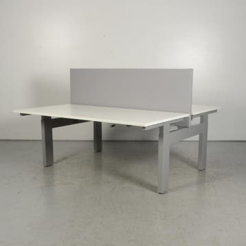Benchwerkplek Voortman - Wit blad - 160 x 80 cm (2x) -, Huis en Inrichting, Bureaus, Ophalen of Verzenden, Nieuw