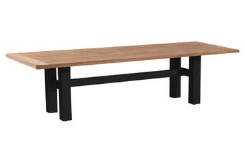 Hartman Heron dining tuintafel 300x100 cm. - Black, Tuin en Terras, Tuintafels, Verzenden, Nieuw, Rond, Hout