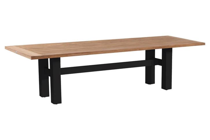 Hartman Heron dining tuintafel 300x100 cm. - Black, Tuin en Terras, Tuintafels, Nieuw, Hout, Rond, Verzenden