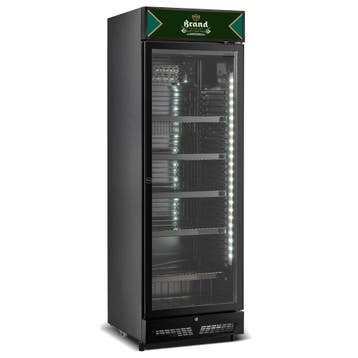 Brand bierkoelkast glasdeur 400 liter Blackline, Nieuw in verpakking, Koelen en Vriezen