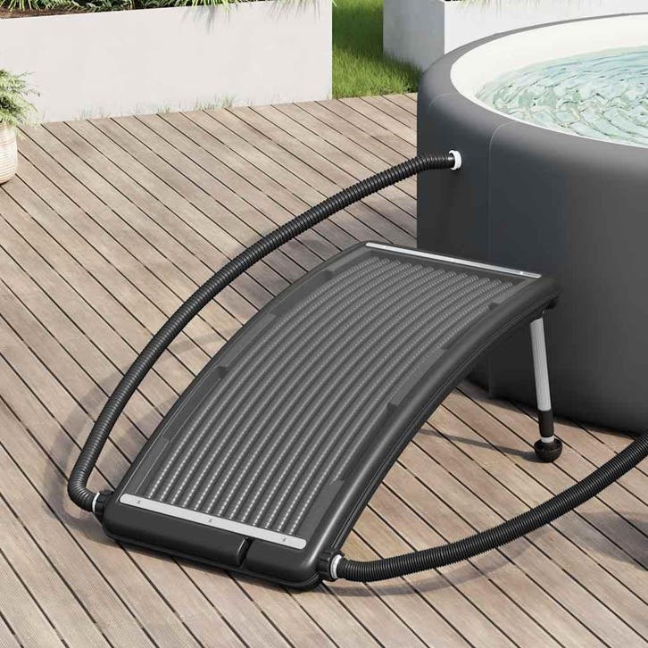 vidaXL Zwembadverwarmingspaneel solar gebogen 110x65 cm, Tuin en Terras, Zwembad-toebehoren, Nieuw, Verzenden