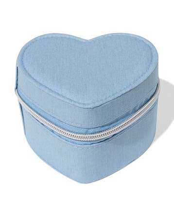 HEMA Sieradendoos 12x12x8cm denim hart laag geprijsd, Verzenden, Nieuw