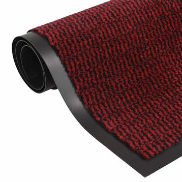 vidaXL Deurmat getuft 60x150 cm rood, Verzenden, Nieuw