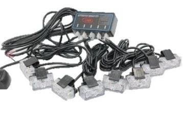 ORANJE bumper flitsers 8 X 2 LED zwaailicht 12v, Auto diversen, Tuning en Styling, Ophalen of Verzenden