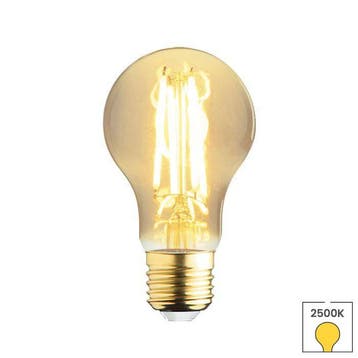 LED lamp E27 | 7.2 watt | 2500K warm wit | A60 | Amber |, Verzenden, Nieuw, E27 (groot), Overige typen