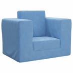 vidaXL Kinderslaapbank zacht pluche blauw, Kinderen en Baby's, Verzenden, Nieuw