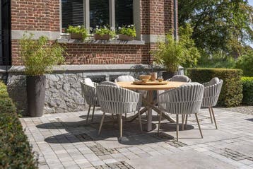 Taste by 4 Seasons Eva tuinset latte met Prado tafel met, Ophalen of Verzenden, Nieuw