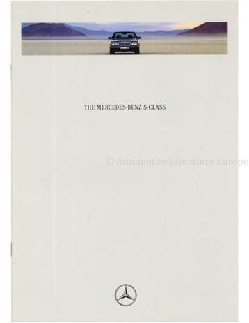 1991 MERCEDES BENZ S KLASSE BROCHURE ENGELS, Boeken, Nieuw, Author