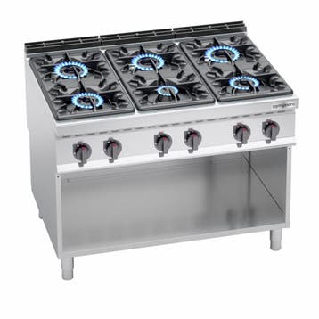 GGM Gastro | Gasfornuis - LORENZO 900 - 1200x900mm - 53,5 kW, Verzenden