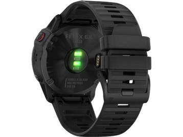 Garmin Fenix 6X Pro 51 mm zwart met een zwarte siliconen, Verzenden, Zo goed als nieuw, Garmin