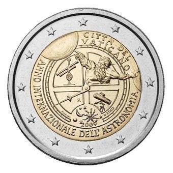 Vaticaan 2 Euro Astronomie 2009, Postzegels en Munten, Munten | Europa | Euromunten, Verzenden