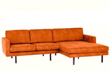 Loungebank Julianadorp - loungebanken - Oranje, Nieuw, 150 cm of meer, Leer, 250 tot 300 cm