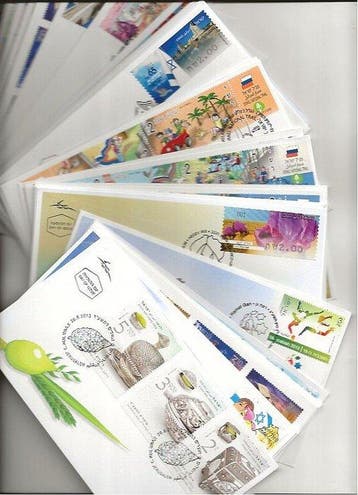 Israël 2010/2015 - 162 FDC uit de periode, voornamelijk, Gestempeld