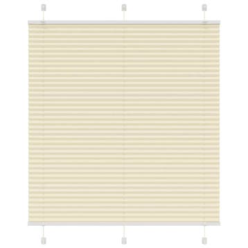 vidaXL Plissé rolgordijn 115x150cm stofbreedte 114,4cm, Verzenden, Nieuw, Crème