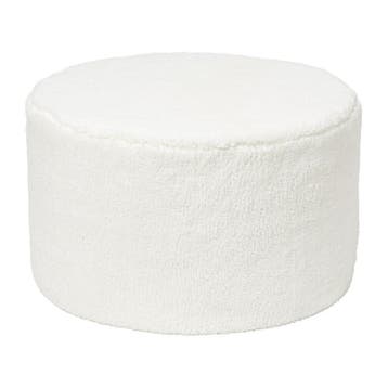 Teddy poef rond - wit - ø55x32 cm, Verzenden, Nieuw