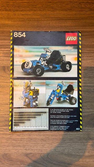 Lego Set - 854 - Technic - Go-Kart, Nieuw