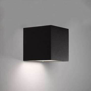 LED Solar Cube Wandlamp Zwart Vierkant Tuinverlichting, Tuin en Terras, Verzenden, Nieuw