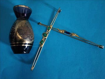 Eenbloemige vaas (3) - Kristal - Bohemia en Dos Alfileres, Antiek en Kunst, Antiek | Glas en Kristal