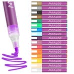 Maaleo Acrylmarkers set 16 kleuren met 8 ml acrylverf, ca..., Ophalen of Verzenden, Nieuw