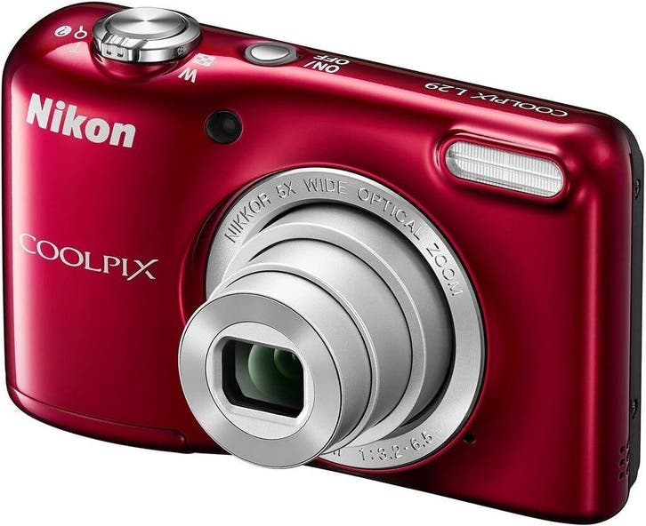 Nikon Coolpix L29 Digitale Compact Camera - Rood (Nieuw), Audio, Tv en Foto, Fotocamera's Digitaal, Nieuw, Verzenden