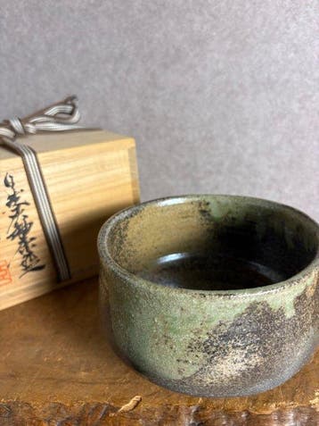 Chawan - Keramiek - Mino ware matcha-kom van Kato Kyoho van
