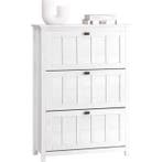 2dekans | Sobuy schoenenkast - Vintage Wit - -, Ophalen of Verzenden, Zo goed als nieuw