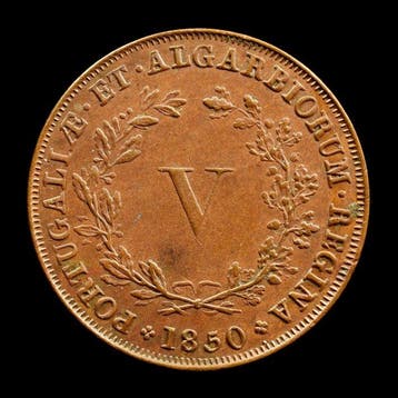 Portugal. D. Maria II (1834-1853). V Reis 1850
