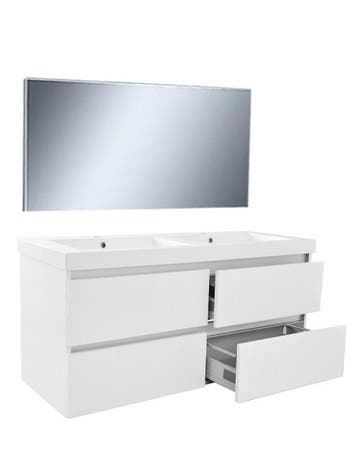 Vision meubelset (incl. spiegel) 120 cm wit, Verzenden, Nieuw